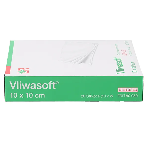 Compresse en non tissé 10 x 10 cm Lohmann Vliwasoft