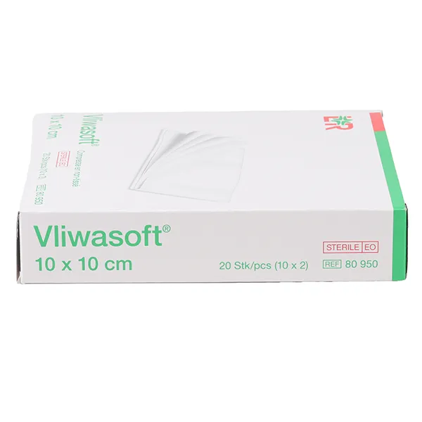 Compresse en non tissé 10 x 10 cm Lohmann Vliwasoft