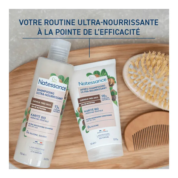 Natessance Après Shampooing Ultra Nourrissant Karité bio et kératine