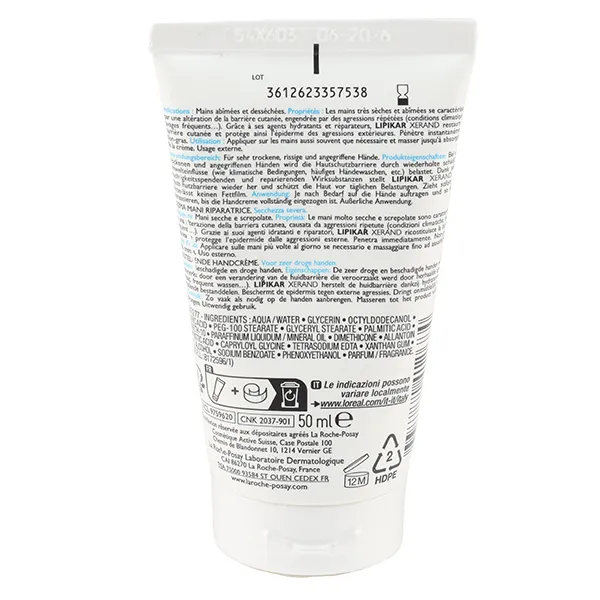 La Roche Posay Lipikar Xerand crème mains réparatrice