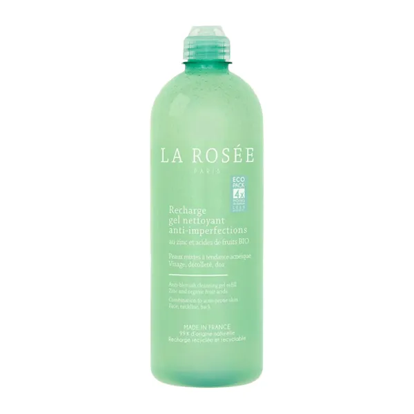 La Rosée gel nettoyant anti imperfections recharge