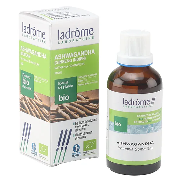 Ladrôme extrait de plante fraîche Bio Ashwagandha