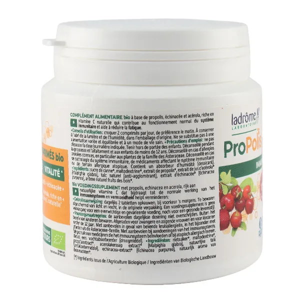Ladrôme Propolis acérola échinacée Bio comprimés