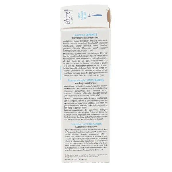Ladrôme complexe d'élixirs floraux bio spray Sérénité