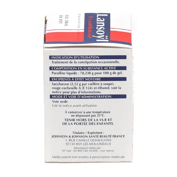 Lansoÿl Framboise gel oral pot