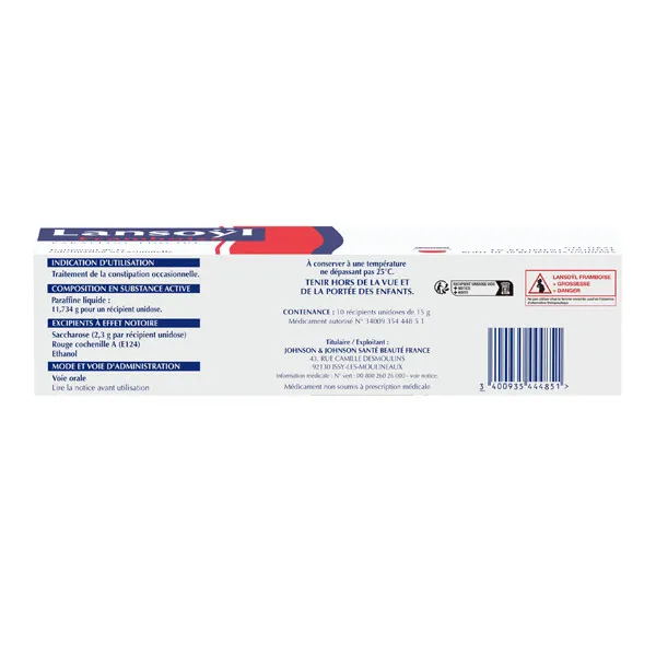 Lansoyl framboise gelée unidose