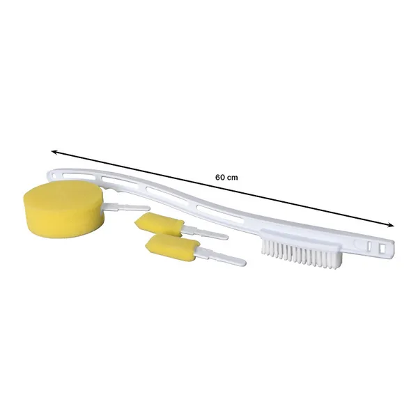Brosse lave-pied et dos à long manche