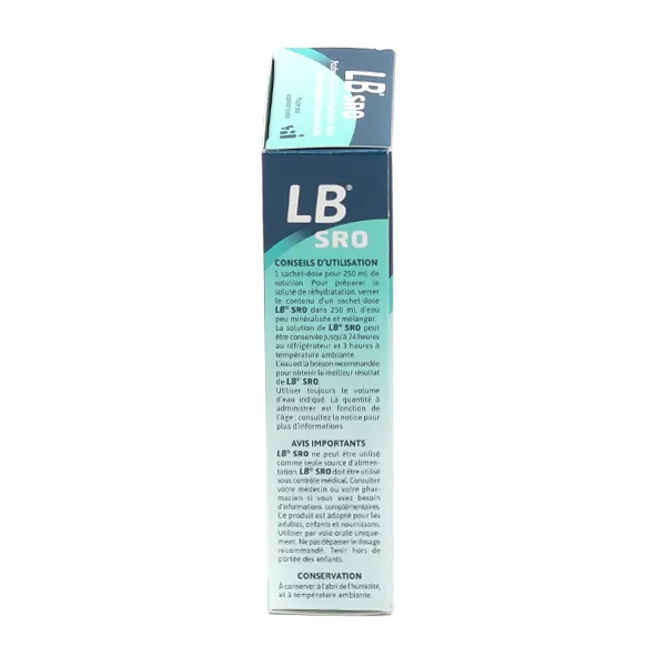 LB SRO soluté de réhydratation orale sachets