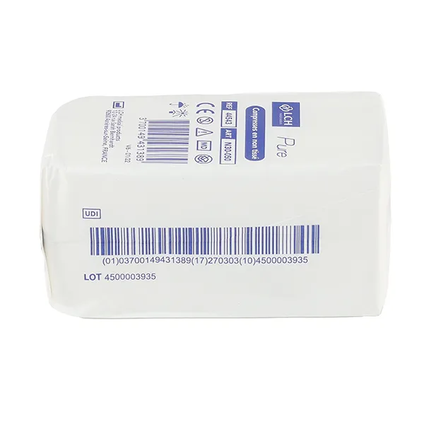 Compresses non tissées non stériles 5 x 5 cm LCH Pure