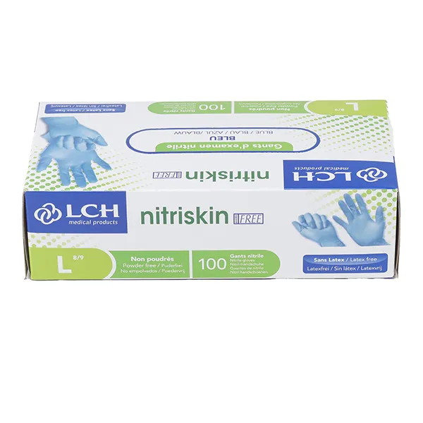 Gants nitrile non poudrés non stériles