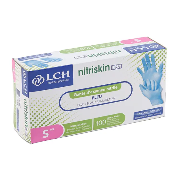 Gants nitrile non poudrés non stériles