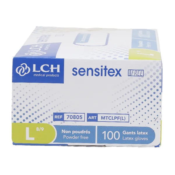 Gant latex  non poudré boite de 100