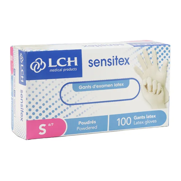 Gants latex poudrés par 100