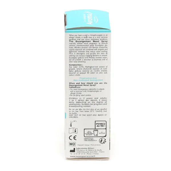 Le Comptoir Aroma Spray nasal décongestionnant Bio