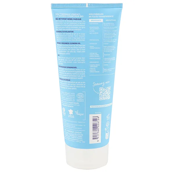 Jonzac Rehydrate Gel nettoyant dermo-fraicheur bio