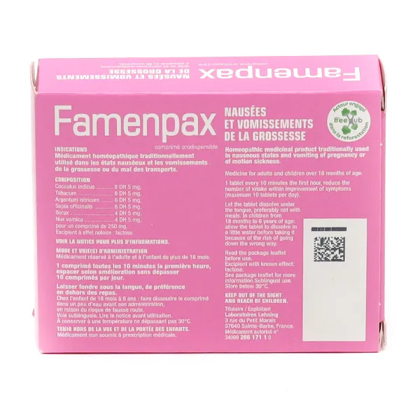Lehning Famenpax comprimés orodispersibles