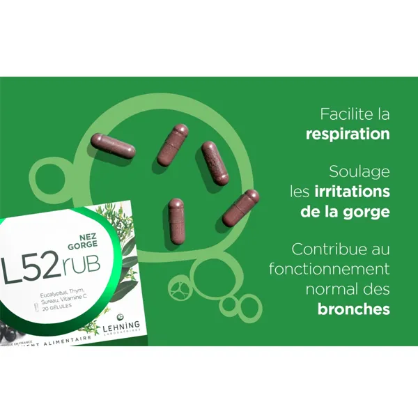 L52 rub Nez Gorge gélules