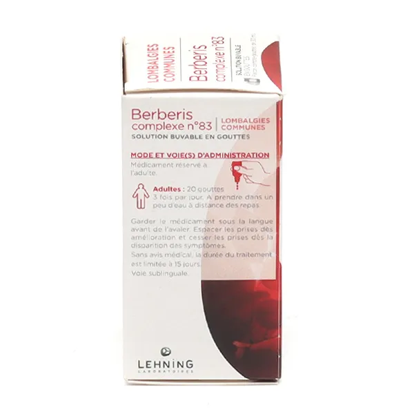 Lehning Berberis Complexe n°83 solution buvable