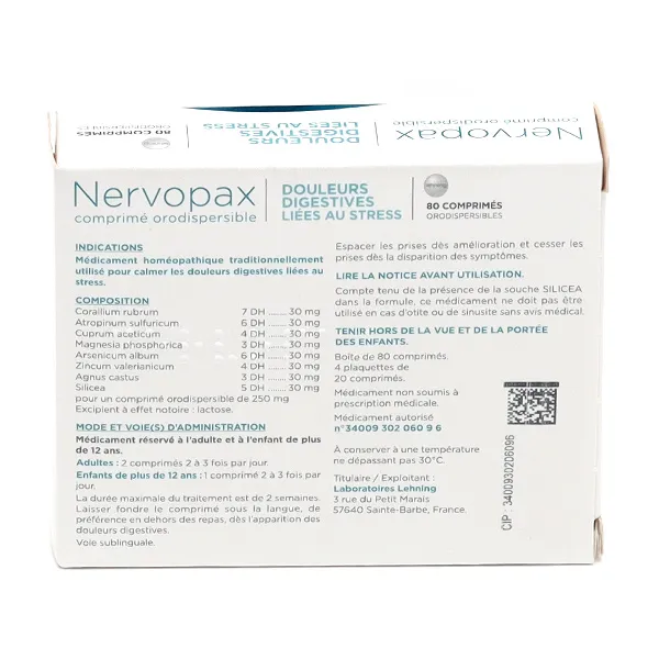 Nervopax Lehning comprimé