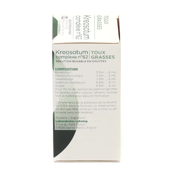 Kreosotum Complexe n°62 gouttes Lehning