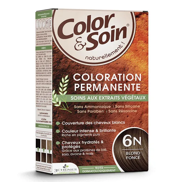 Les 3 Chênes Color et Soin coloration permanente blond foncé 6N