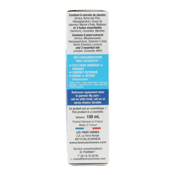 Les 3 Chênes My.care gel de massage Effet froid