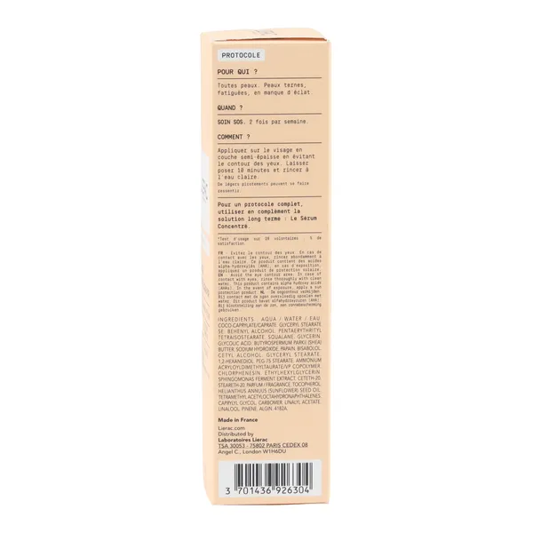 Lierac le masque peeling Acide glycolique pur