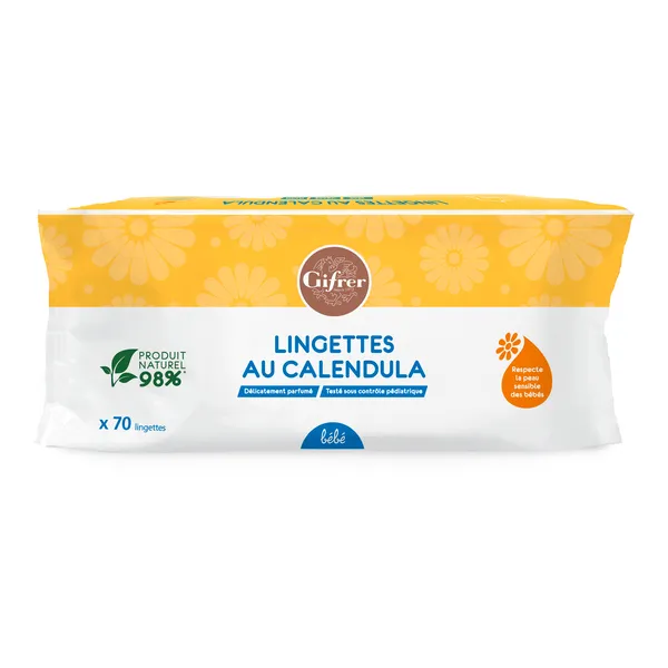 Gifrer Bébé lingettes au calendula
