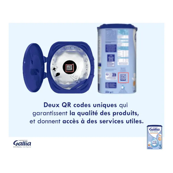 Gallia Calisma Croissance lait 3ème âge