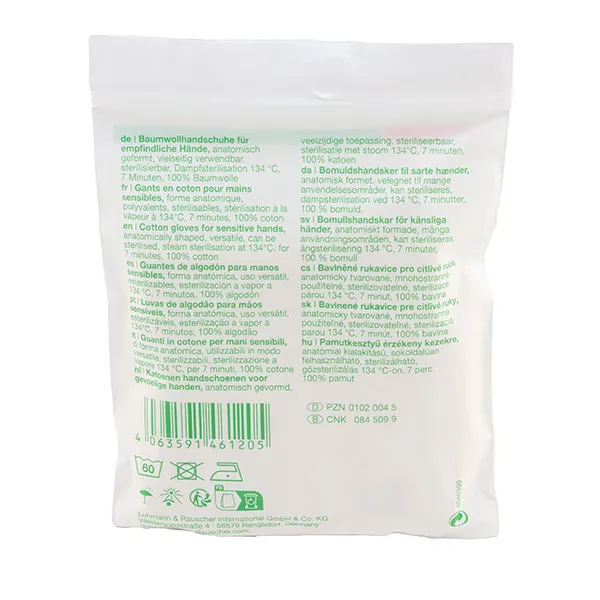 Lohmann Gants en coton dermatologiques tg