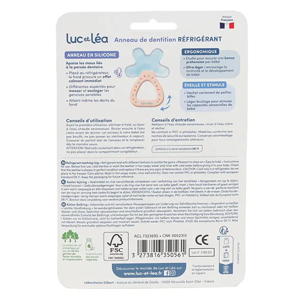Luc et Léa anneau de dentition réfrigérant