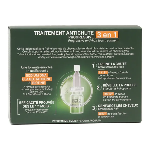Luxéol Chute de cheveux progressive 3 en 1 lotion