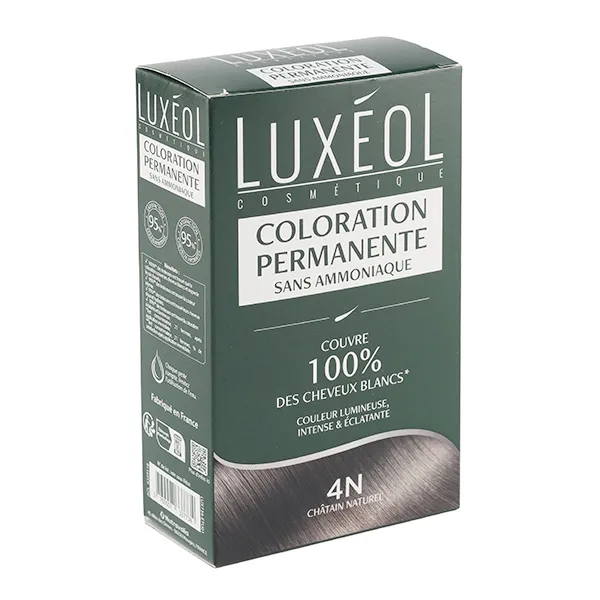 Luxeol Coloration permanente 4N Châtain Naturel