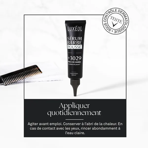 Luxéol sérum barbe pousse