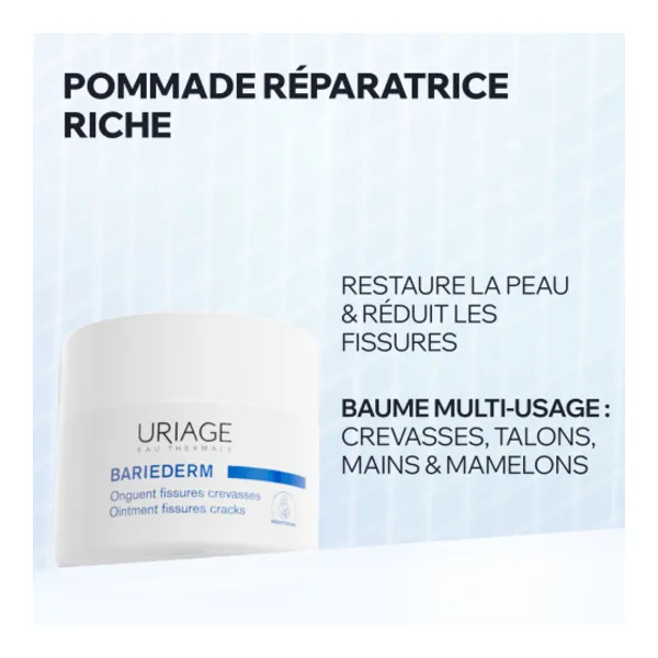 Uriage Bariéderm onguent fissures et crevasses
