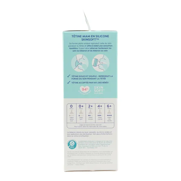 MAM Biberon Verre débit moyen 260 ml