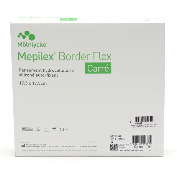 Mepilex Border Flex Carré Pansement hydrocellulaire