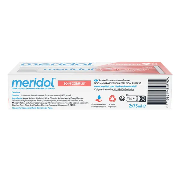 Meridol Soin complet dentifrice gencives et dents sensibles