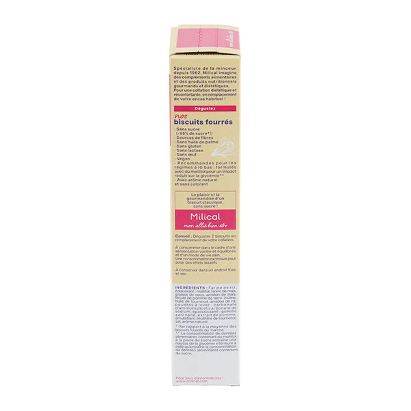 Milical biscuit fourré saveur vanille