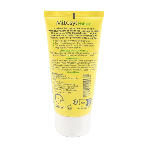 Mitosyl Naturel Crème change 3 en 1