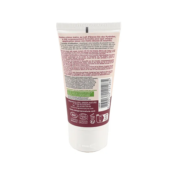 MKL crème mains au lait d'ânesse bio