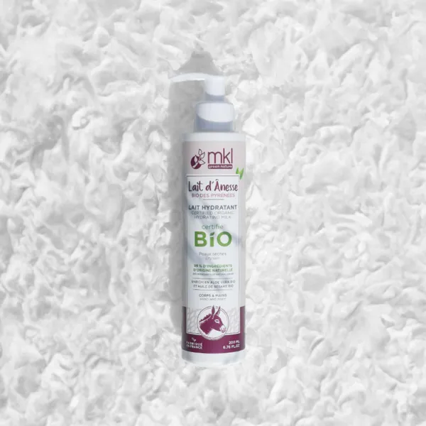 MKL Lait hydratant corps et mains Lait d'ânesse bio