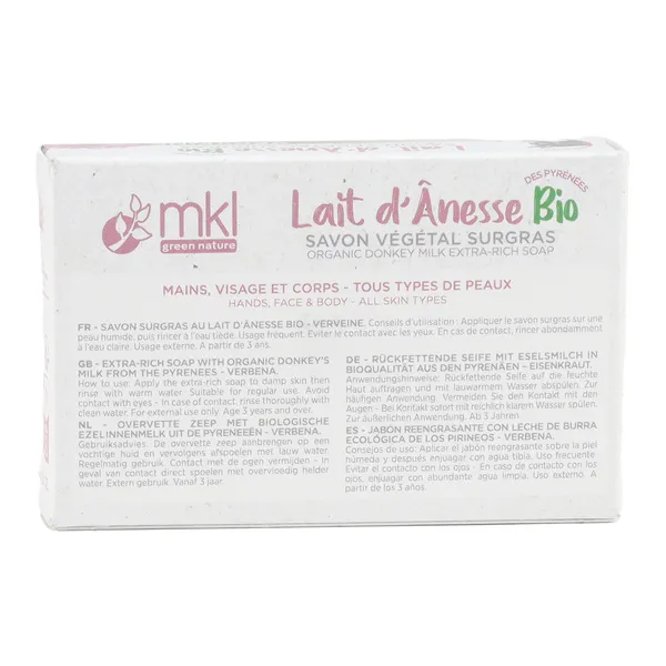 MKL Savon végétal lait d'ânesse bio Verveine