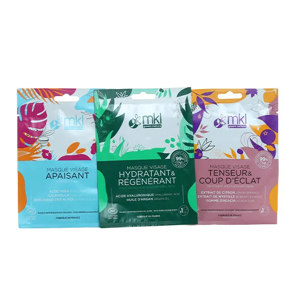 Box idée cadeau trio masques MKL