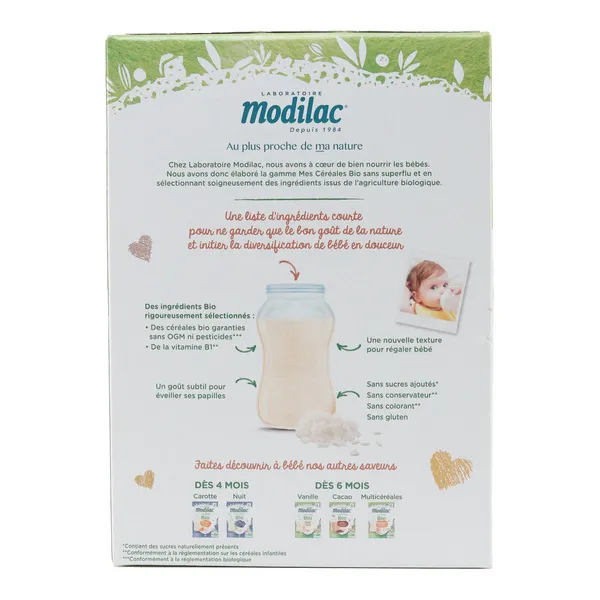 Modilac Mes Céréales bio Nature