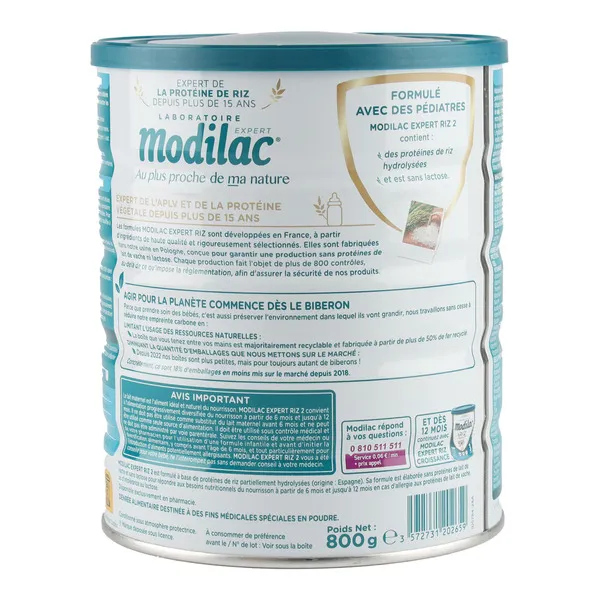 Modilac Riz 2 lait 2ème âge