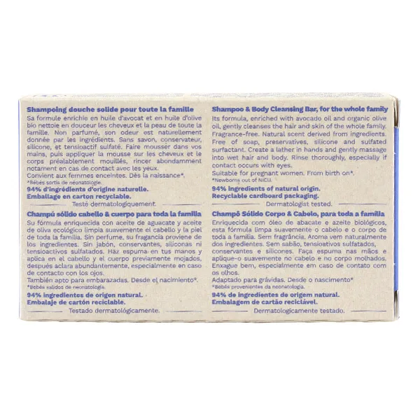 Mustela shampoing douche solide