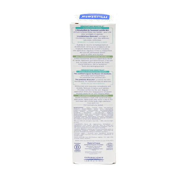 Mustela Stelatopia+ crème relipidante bébé Bio