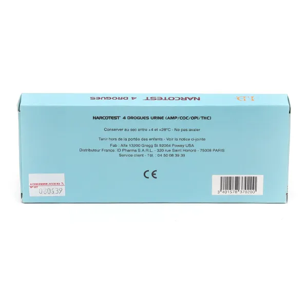 Narcotest test de détection 4 drogues