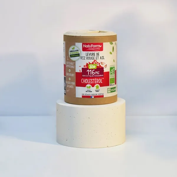 Nat et Form Ecoresponsable Levure de riz rouge et ail Bio